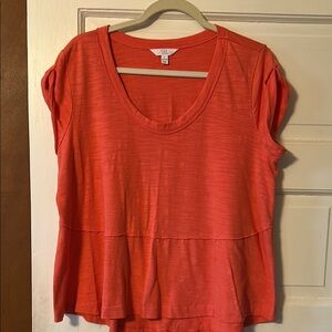 Time and Tru Boxy Pink Peplum Blouse